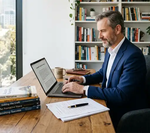 Confetti Falling Over Open Book from the Collection of Published Books